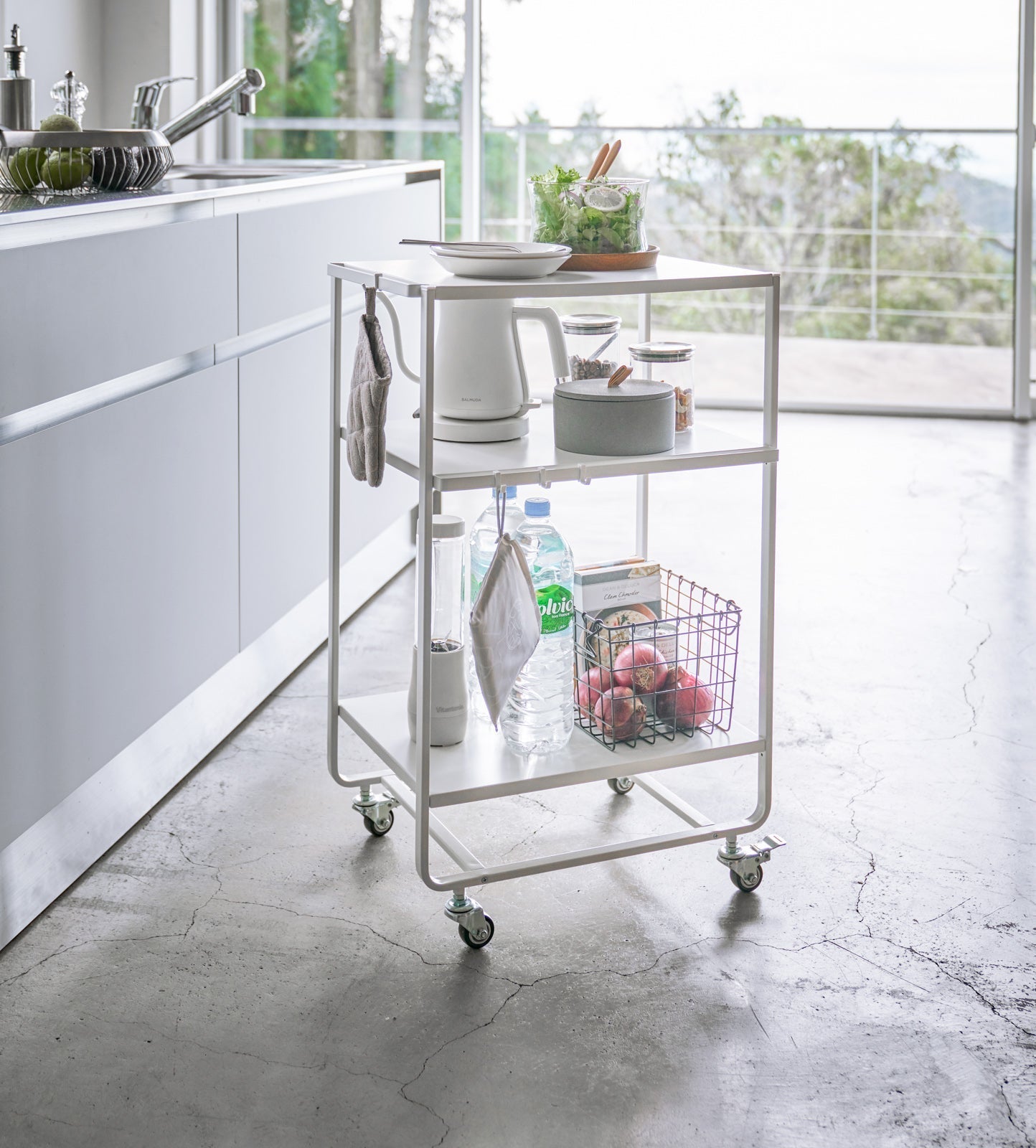 Yamazaki Home · Steel Rolling Utility Cart (32" H) | socius design in Rochester, MN