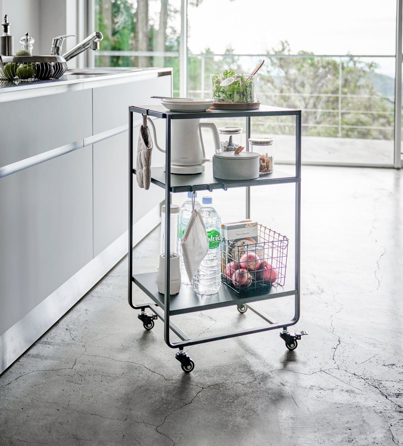 Yamazaki Home · Steel Rolling Utility Cart (32" H) | socius design in Rochester, MN