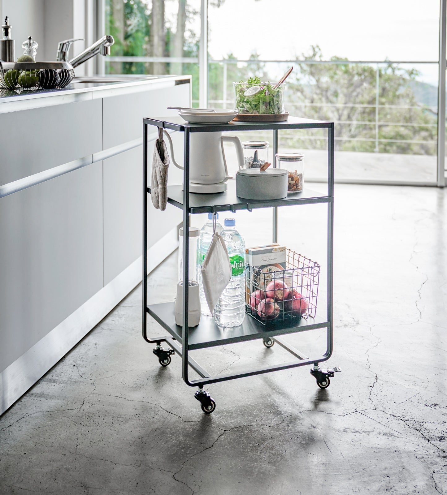 Yamazaki Home · Steel Rolling Utility Cart (32" H) | socius design in Rochester, MN