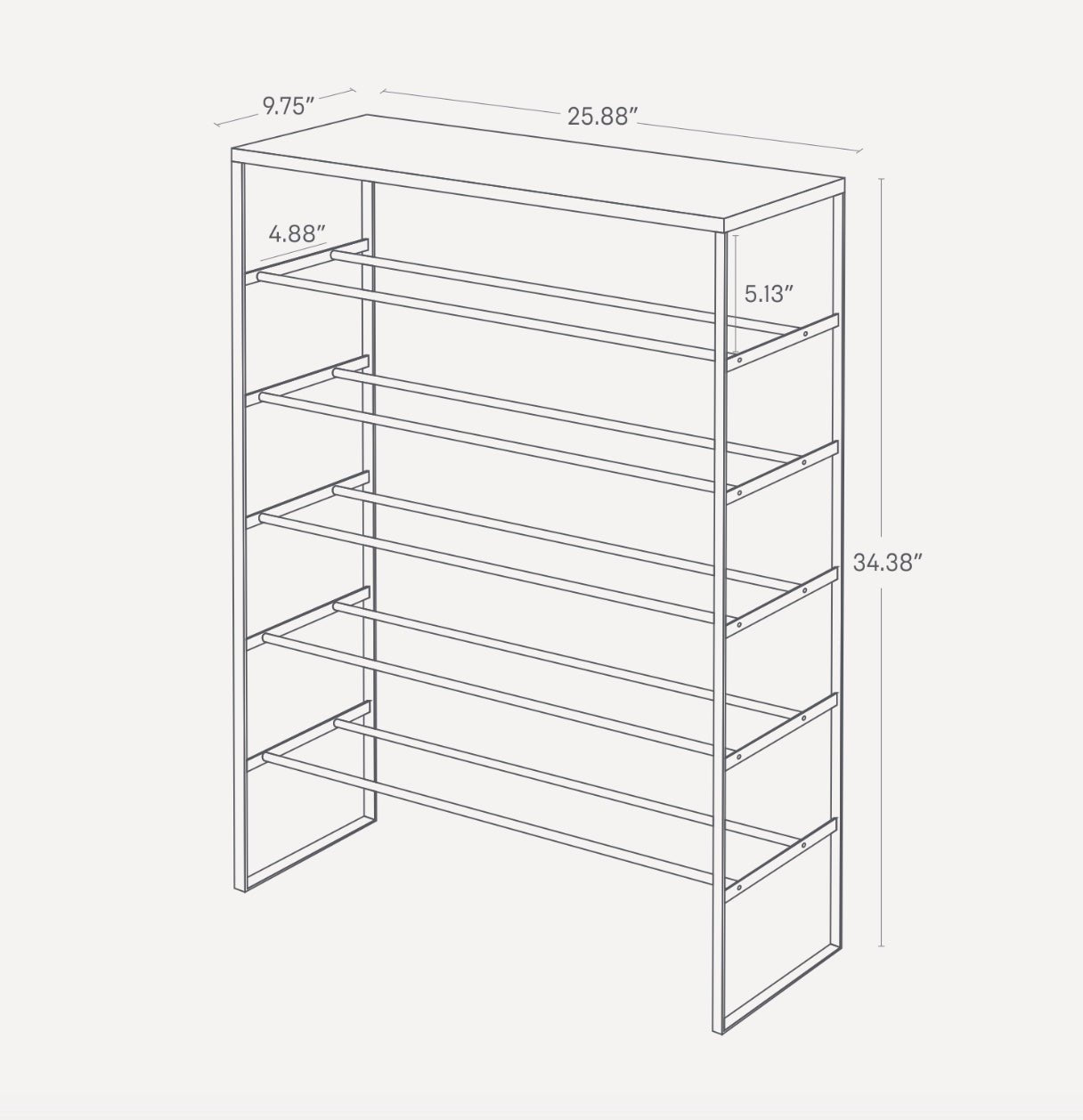 Yamazaki Home · Steel Six - Tier Shoe Rack (34" H) · Yamazaki Home | socius design in Rochester, MN
