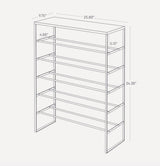 Yamazaki Home · Steel Six - Tier Shoe Rack (34" H) · Yamazaki Home | socius design in Rochester, MN