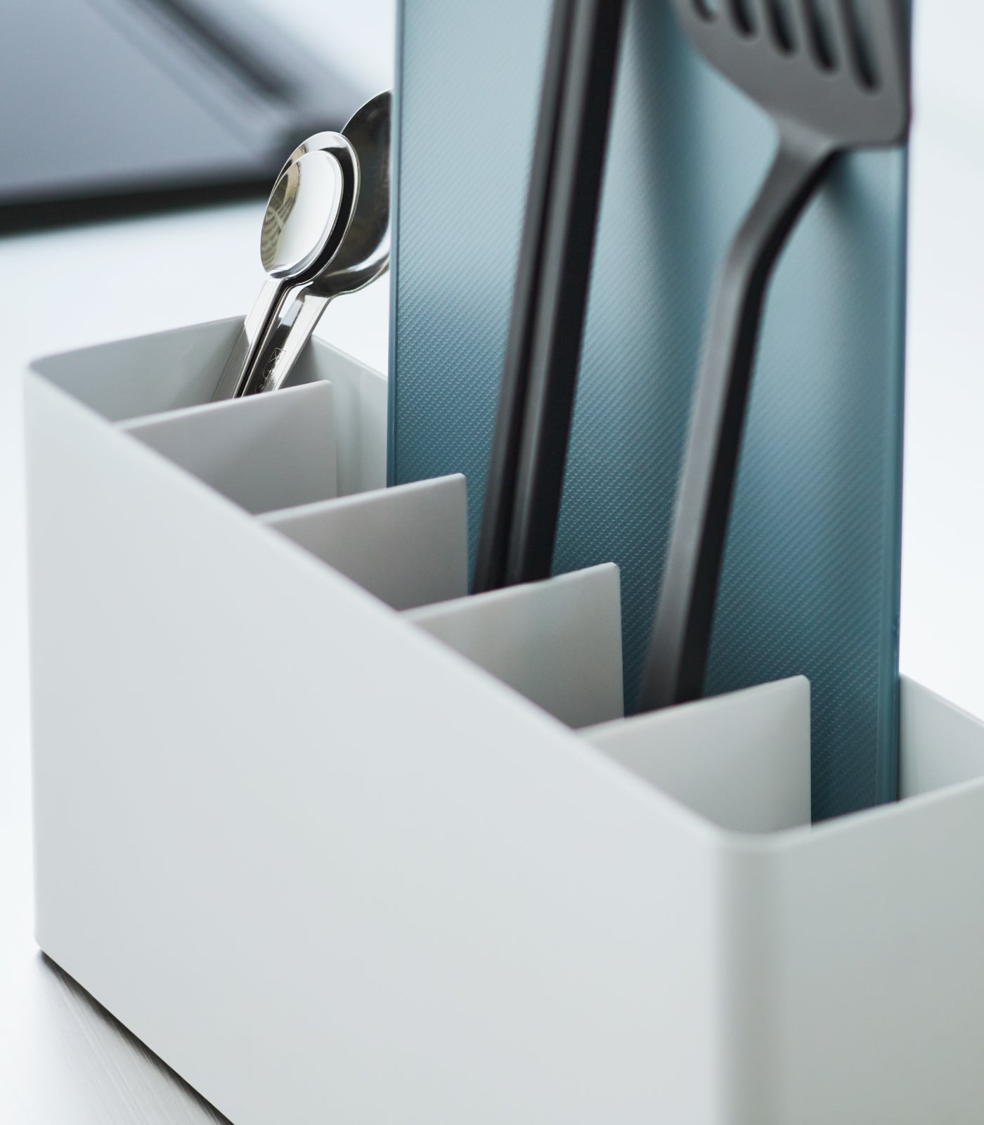 Yamazaki Home · Steel Utensil & Thin Cutting Board Holder | socius design in Rochester, MN