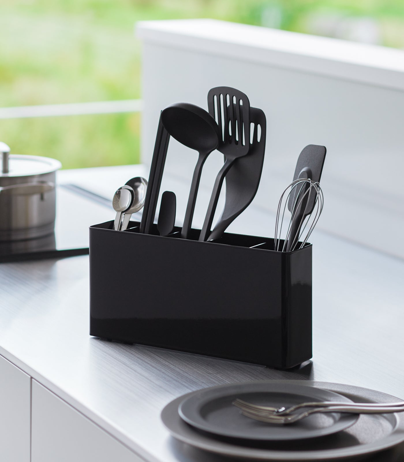 Yamazaki Home · Steel Utensil & Thin Cutting Board Holder | socius design in Rochester, MN