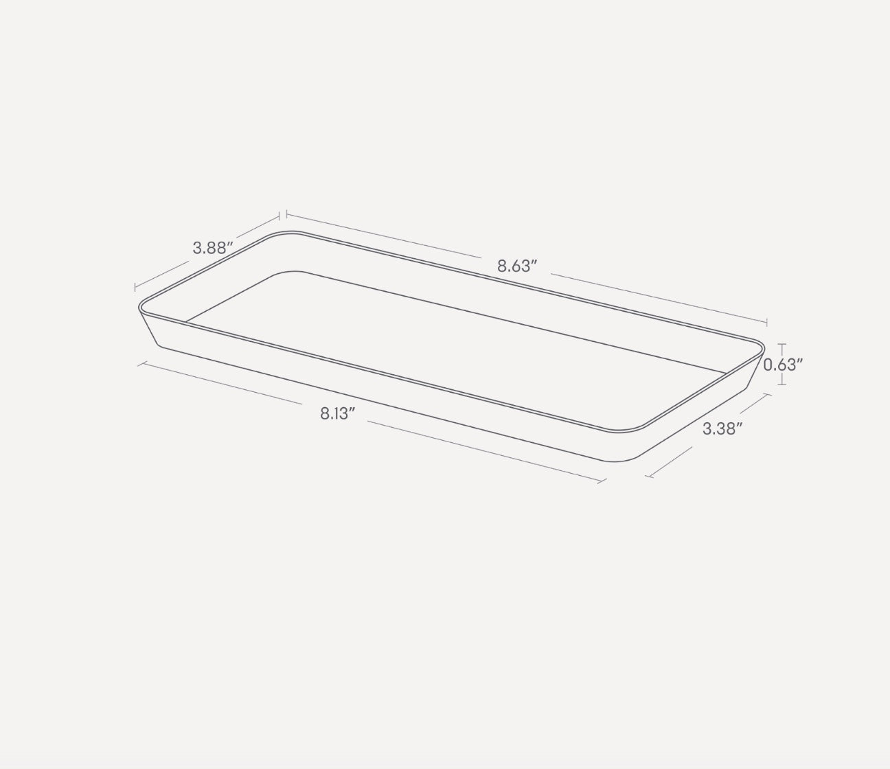 Yamazaki Home · Steel Vanity Tray - Large | socius design in Rochester, MN