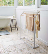 Yamazaki Home · Steel + Wood Bath Towel Rack (32" H) · Yamazaki Home | socius design in Rochester, MN