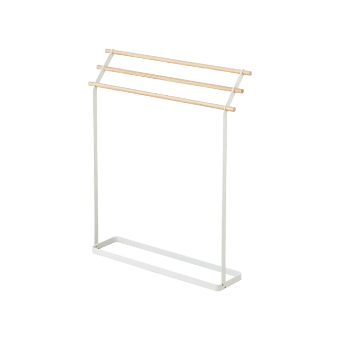 Yamazaki Home · Steel + Wood Bath Towel Rack (32" H) · Yamazaki Home | socius design in Rochester, MN