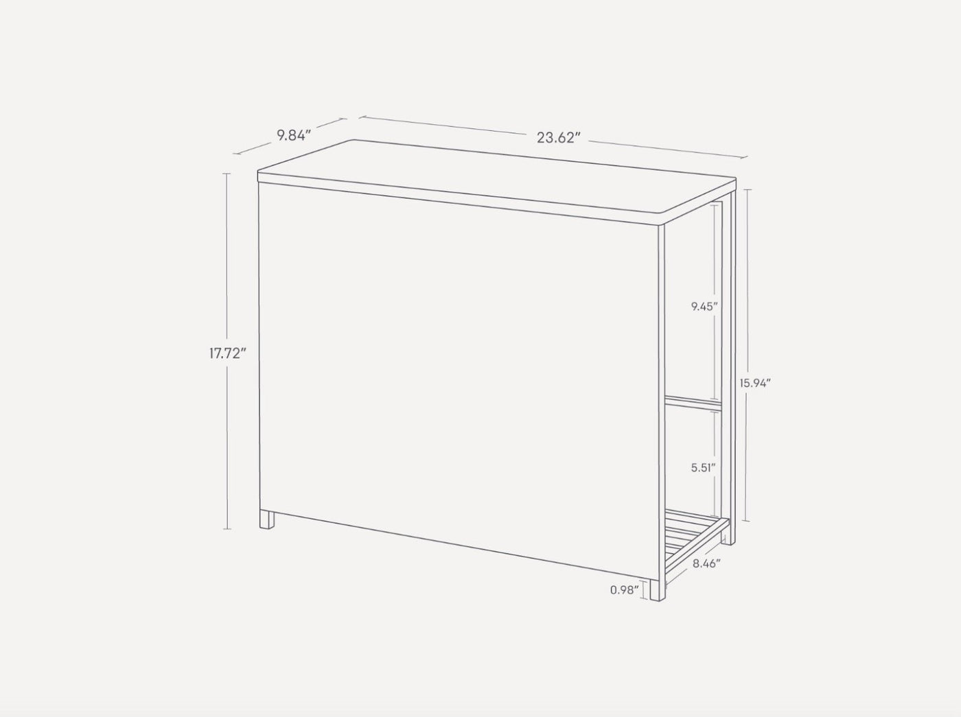 Yamazaki Home · Steel + Wood Entryway Storage Organizer & Bench (18" H) | socius design in Rochester, MN