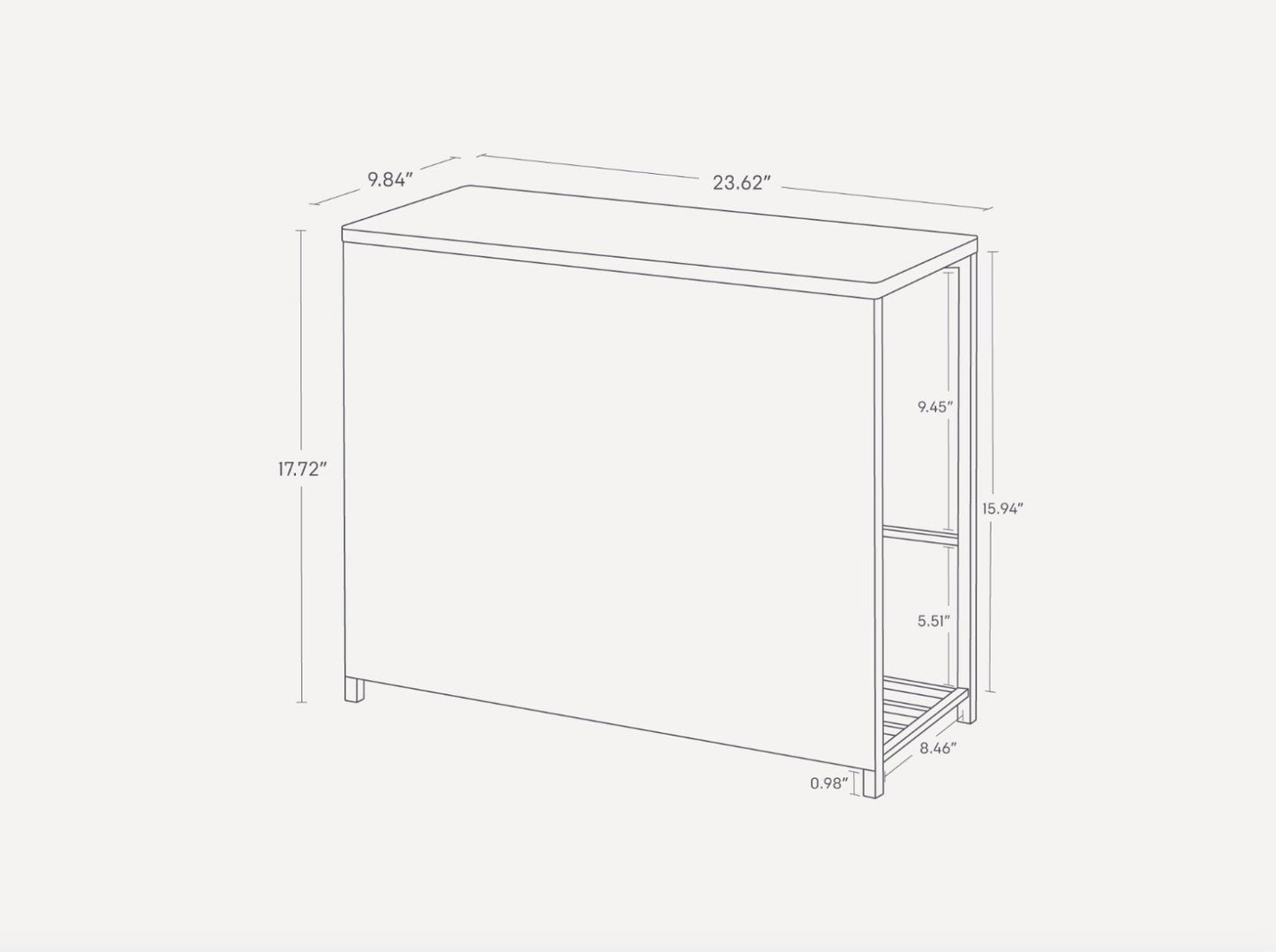 Yamazaki Home · Steel + Wood Entryway Storage Organizer & Bench (18" H) | socius design in Rochester, MN