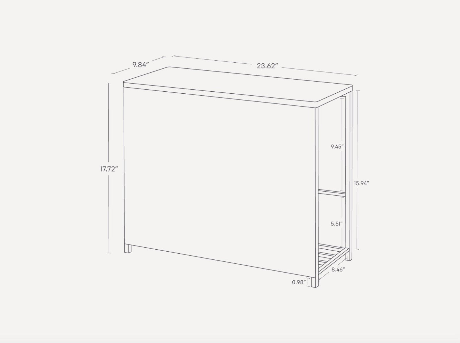Yamazaki Home · Steel + Wood Entryway Storage Organizer & Bench (18" H) | socius design in Rochester, MN