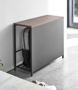 Yamazaki Home · Steel + Wood Entryway Storage Organizer & Bench (18" H) | socius design in Rochester, MN