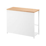 Yamazaki Home · Steel + Wood Entryway Storage Organizer & Bench (18" H) | socius design in Rochester, MN