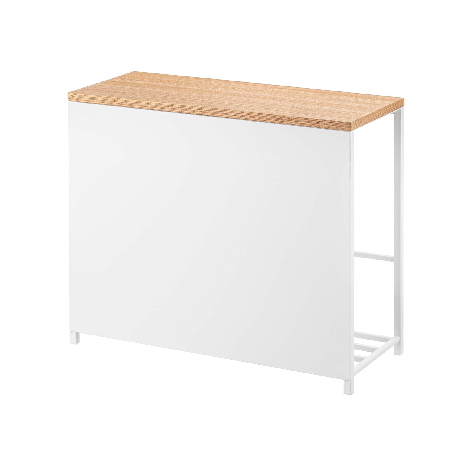 Yamazaki Home · Steel + Wood Entryway Storage Organizer & Bench (18" H) | socius design in Rochester, MN