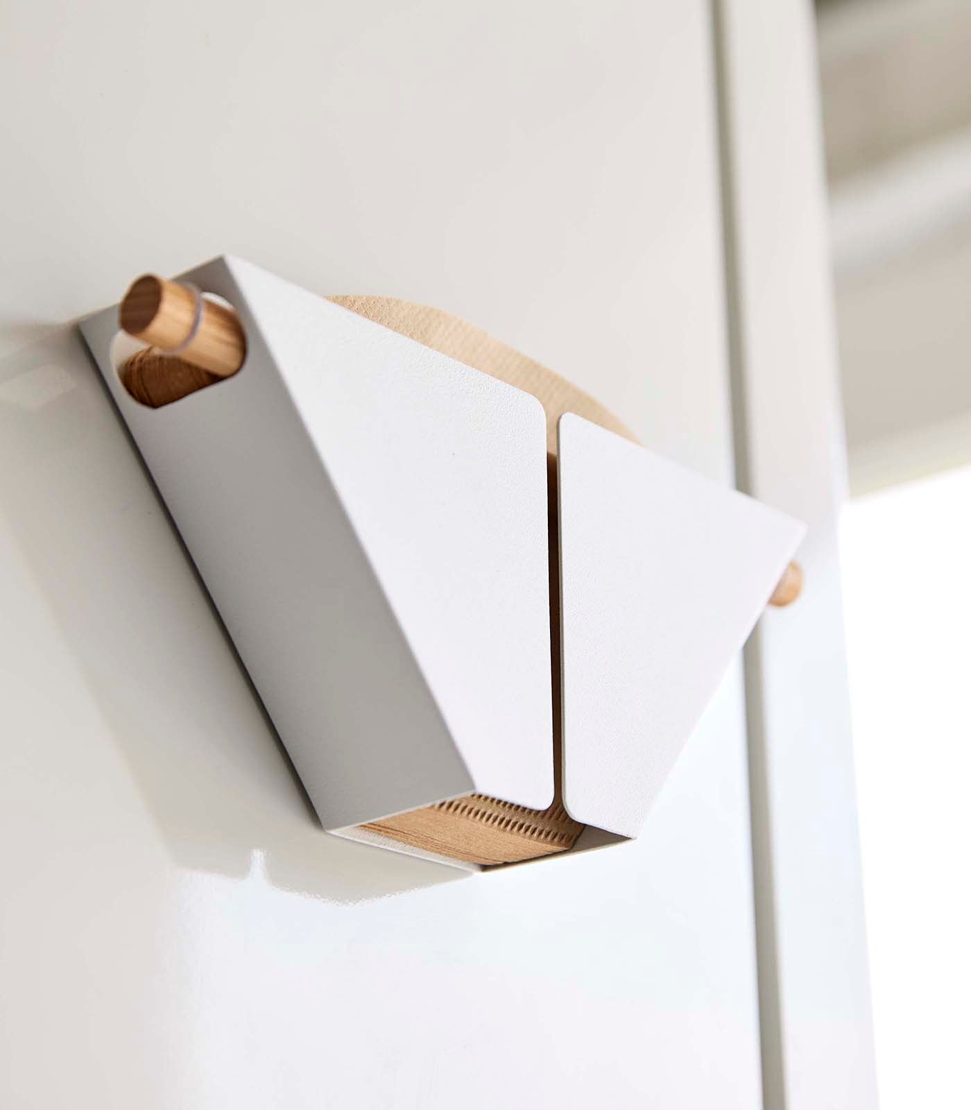 Yamazaki Home · Steel + Wood Magnetic Coffee Filter Case - Size 04 | socius design in Rochester, MN