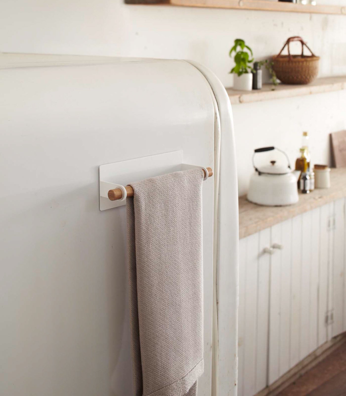 Yamazaki Home · Steel + Wood Magnetic Kitchen Paper Towel Hanger | socius design in Rochester, MN