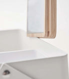 Yamazaki Home · Steel + Wood Makeup Organizer with Mirror · Yamazaki Home | socius design in Rochester, MN
