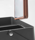 Yamazaki Home · Steel + Wood Makeup Organizer with Mirror · Yamazaki Home | socius design in Rochester, MN