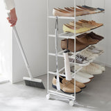 Yamazaki Home · Steel + Wood Rolling Five - Tier Shoe Rack (34.25"H) | socius design in Rochester, MN