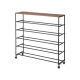 Yamazaki Home · Steel + Wood Rolling Five - Tier Shoe Rack (34.25"H) | socius design in Rochester, MN