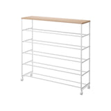 Yamazaki Home · Steel + Wood Rolling Five - Tier Shoe Rack (34.25"H) | socius design in Rochester, MN
