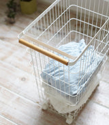 Yamazaki Home · Steel + Wood Rolling Wire Basket | socius design in Rochester, MN