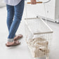 Yamazaki Home · Steel + Wood Rolling Wire Basket (15" H) | socius design in Rochester, MN