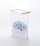 Yamazaki Home · Steel + Wood Rolling Wire Basket | socius design in Rochester, MN