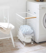 Yamazaki Home · Steel + Wood Rolling Wire Basket | socius design in Rochester, MN