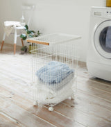 Yamazaki Home · Steel + Wood Rolling Wire Basket | socius design in Rochester, MN