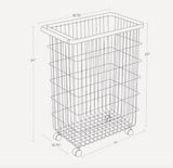 Yamazaki Home · Steel + Wood Rolling Wire Basket | socius design in Rochester, MN