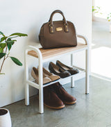 Yamazaki Home · Steel + Wood Shoe Organizer & Bench (18" H) · Yamazaki Home | socius design in Rochester, MN