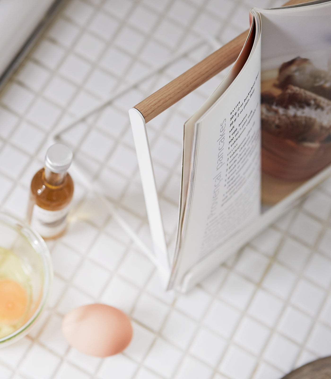 Yamazaki Home · Steel + Wood Tablet and Cookbook Stand · Yamazaki Home | socius design in Rochester, MN