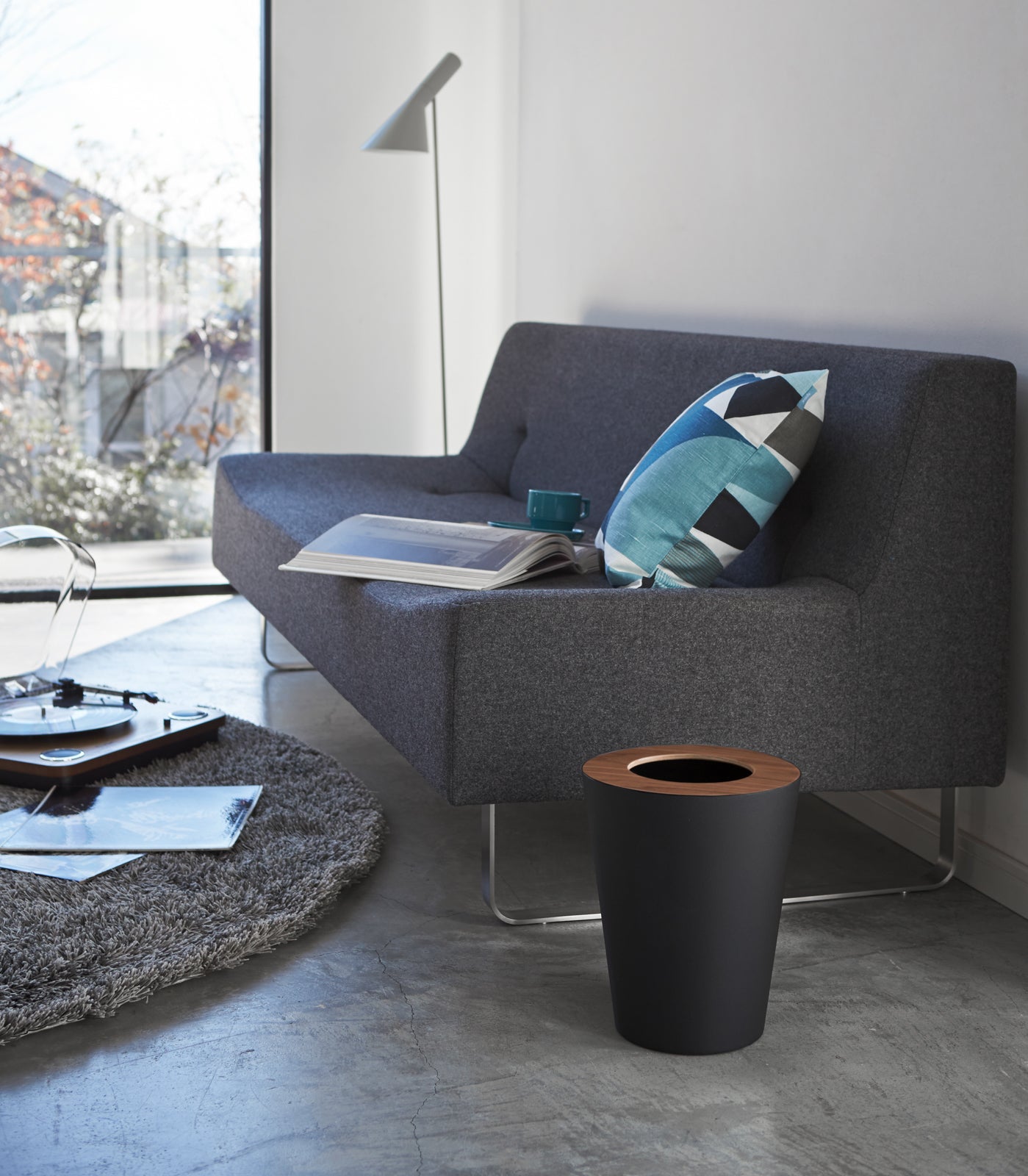 Yamazaki Home · Steel + Wood Trash Can - Two Styles | socius design in Rochester, MN
