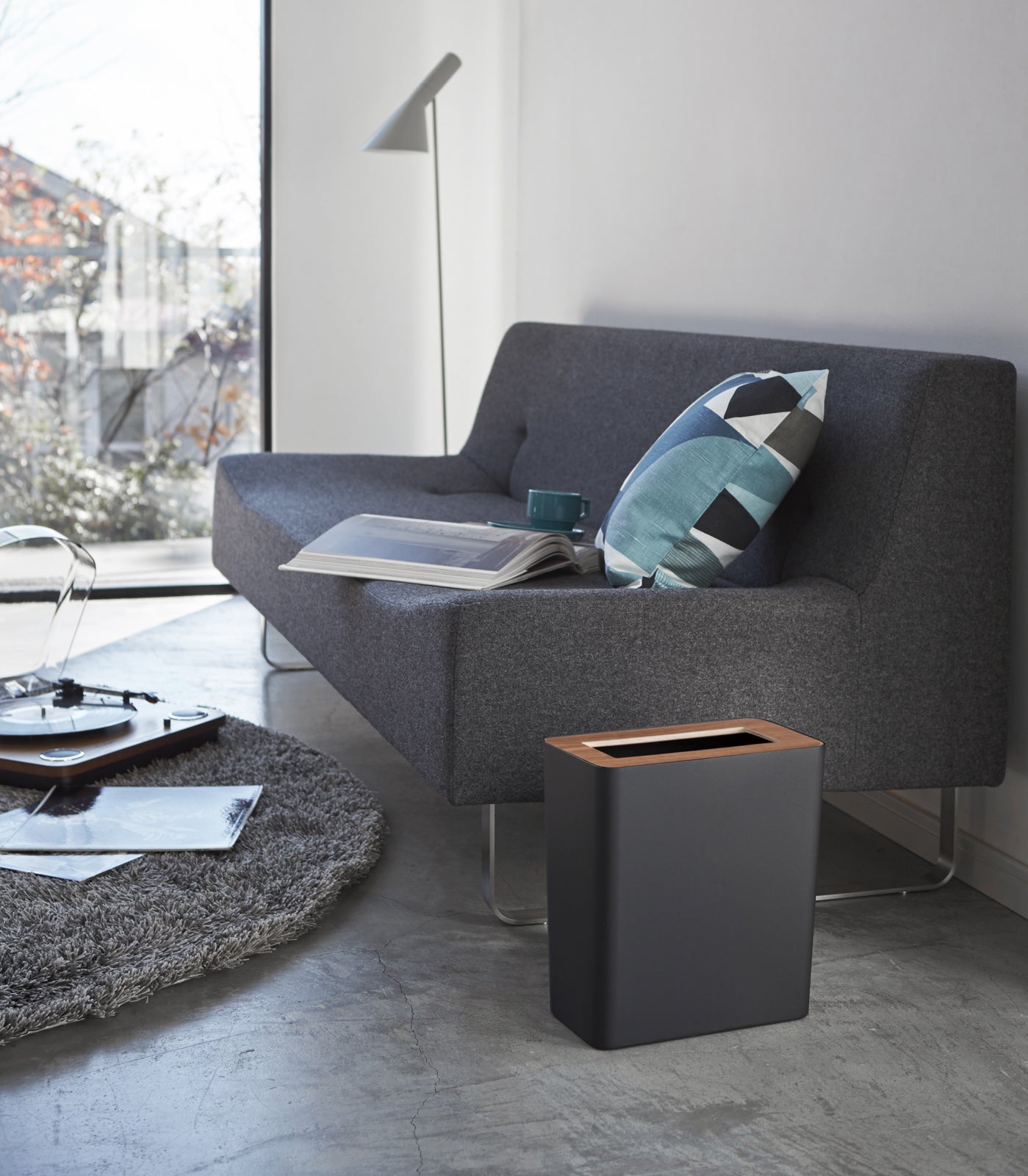 Yamazaki Home · Steel + Wood Trash Can - Two Styles | socius design in Rochester, MN