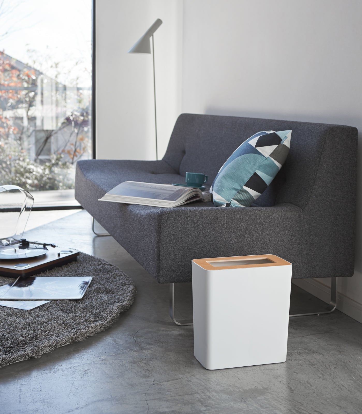 Yamazaki Home · Steel + Wood Trash Can - Two Styles | socius design in Rochester, MN