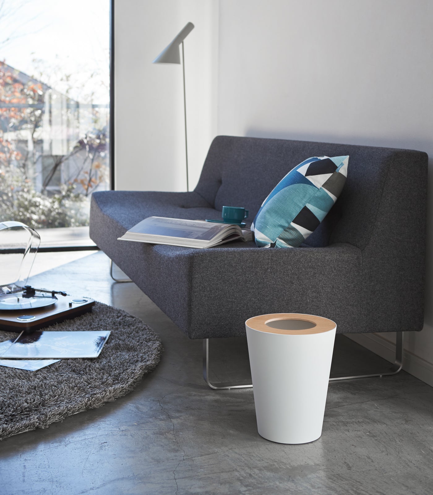 Yamazaki Home · Steel + Wood Trash Can - Two Styles | socius design in Rochester, MN