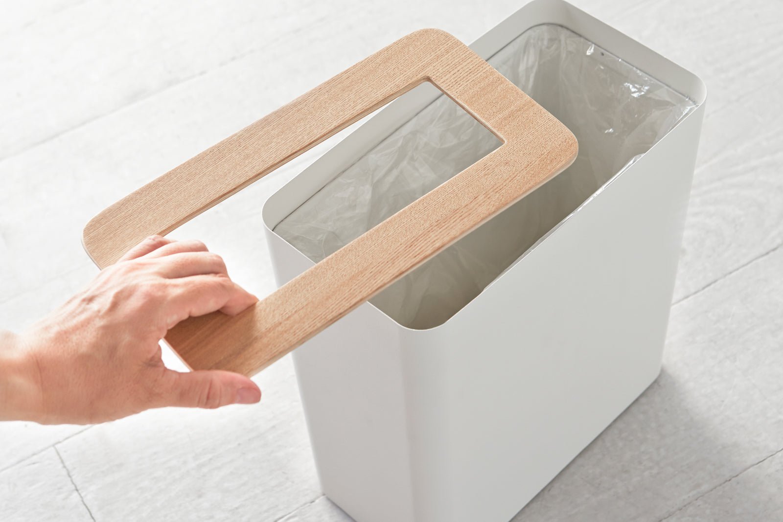 Yamazaki Home · Steel + Wood Trash Can - Two Styles | socius design in Rochester, MN
