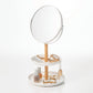 Yamazaki Home · Steel + Wood Two - Tier Vanity Mirror · Yamazaki Home | socius design in Rochester, MN