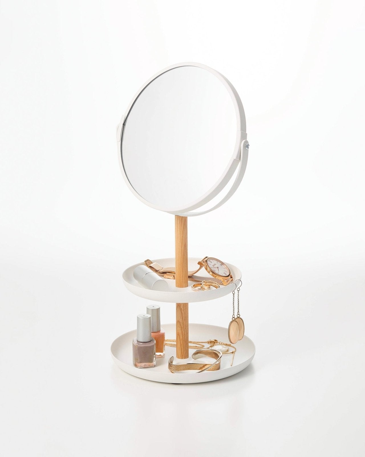 Yamazaki Home · Steel + Wood Two - Tier Vanity Mirror · Yamazaki Home | socius design in Rochester, MN