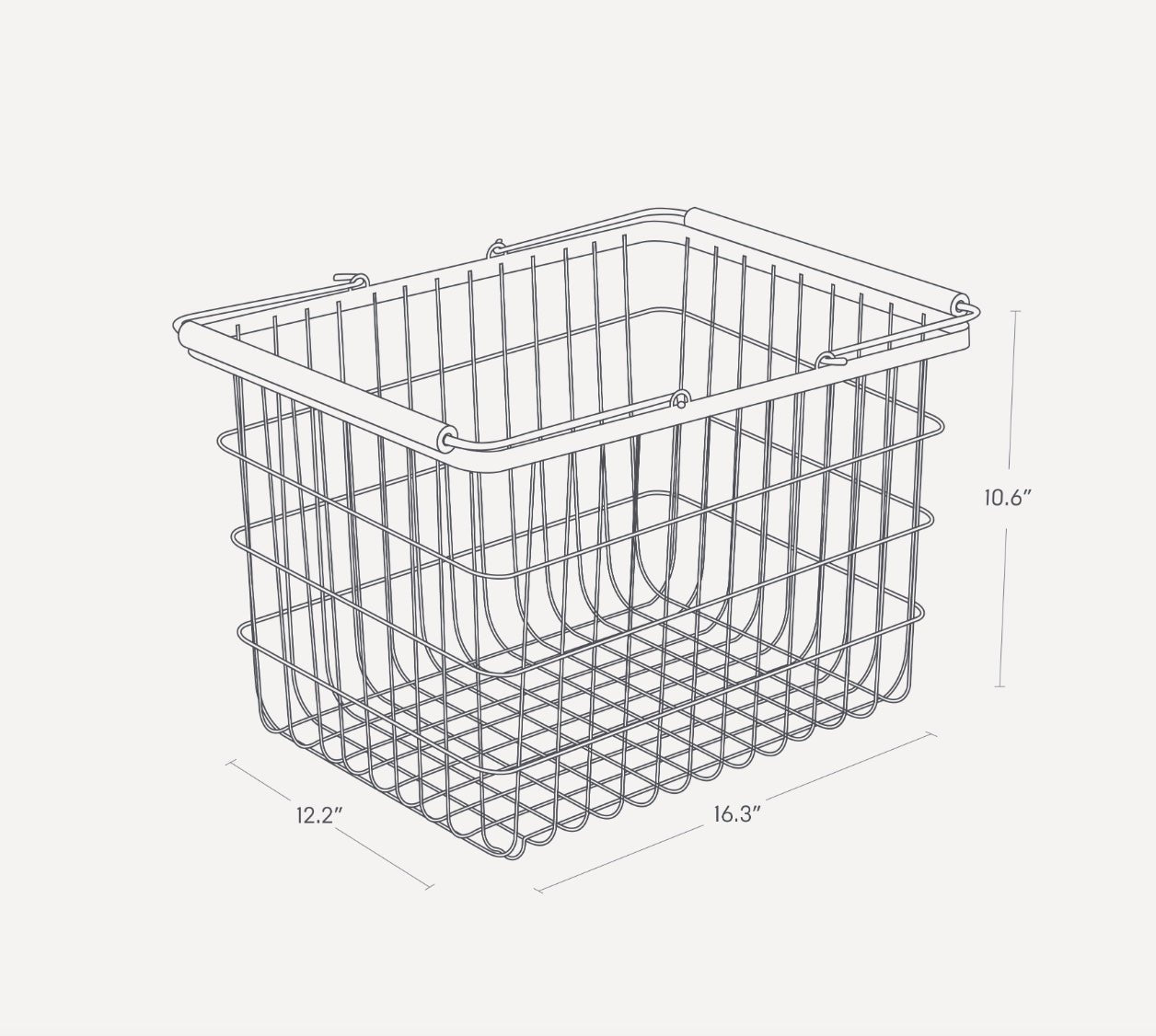 Yamazaki Home · Steel + Wood Wire Basket | socius design in Rochester, MN