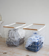 Yamazaki Home · Steel + Wood Wire Basket | socius design in Rochester, MN