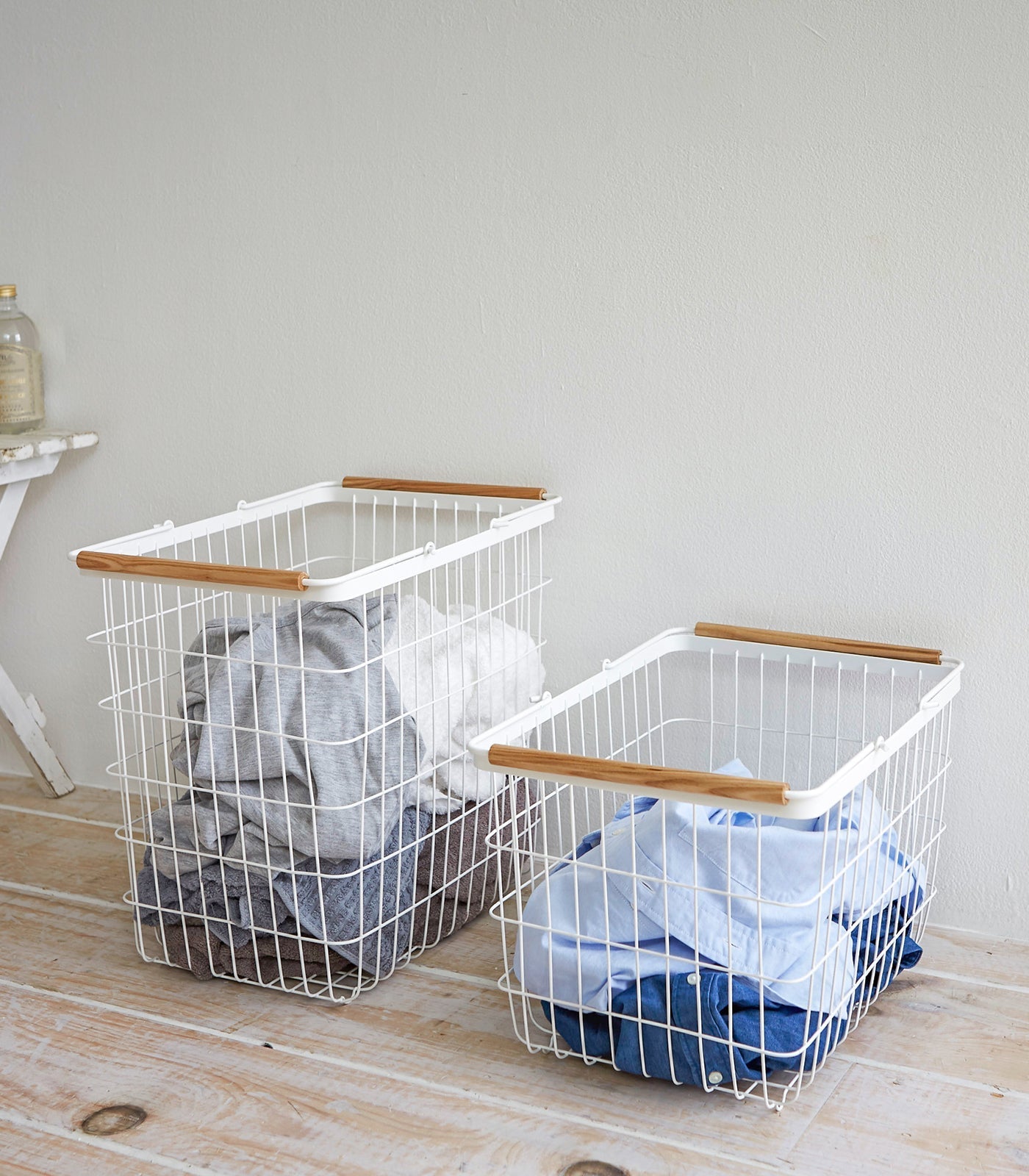 Yamazaki Home · Steel + Wood Wire Basket | socius design in Rochester, MN
