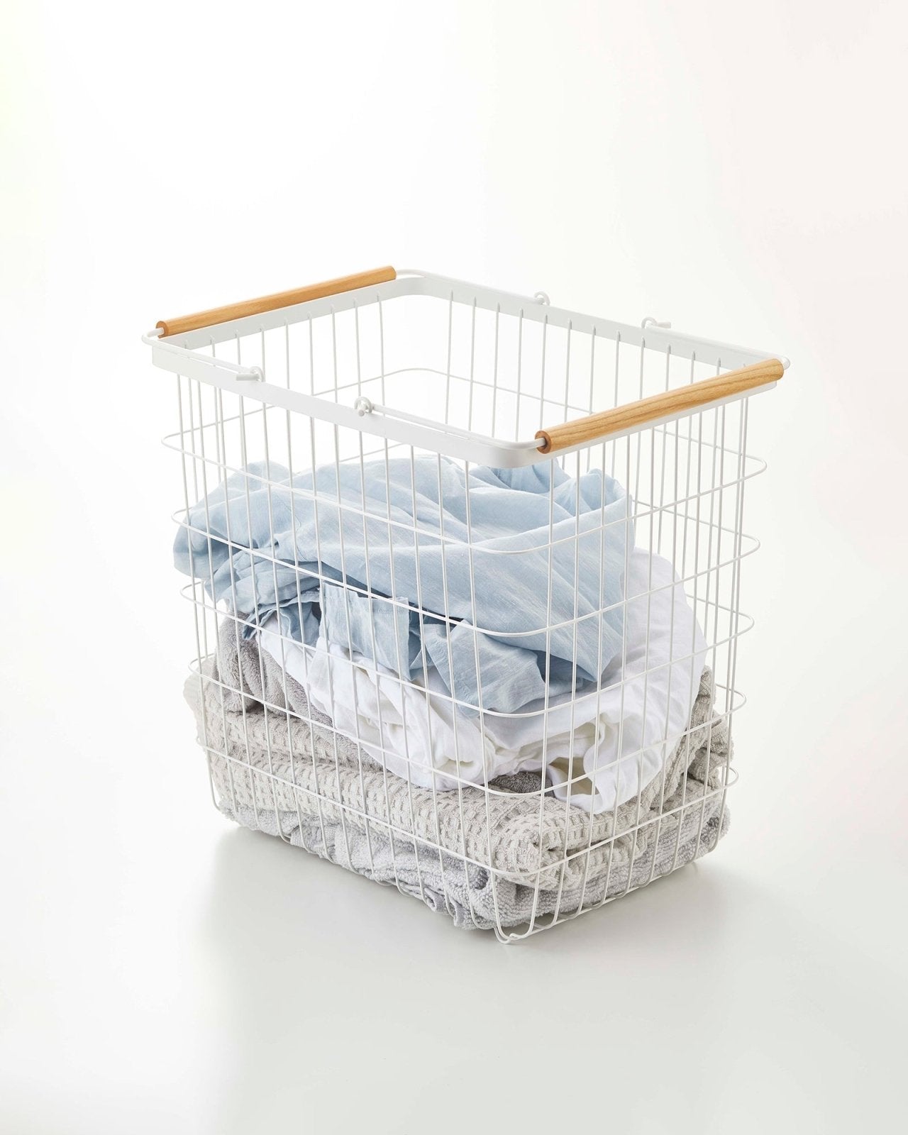 Yamazaki Home · Steel + Wood Wire Basket | socius design in Rochester, MN