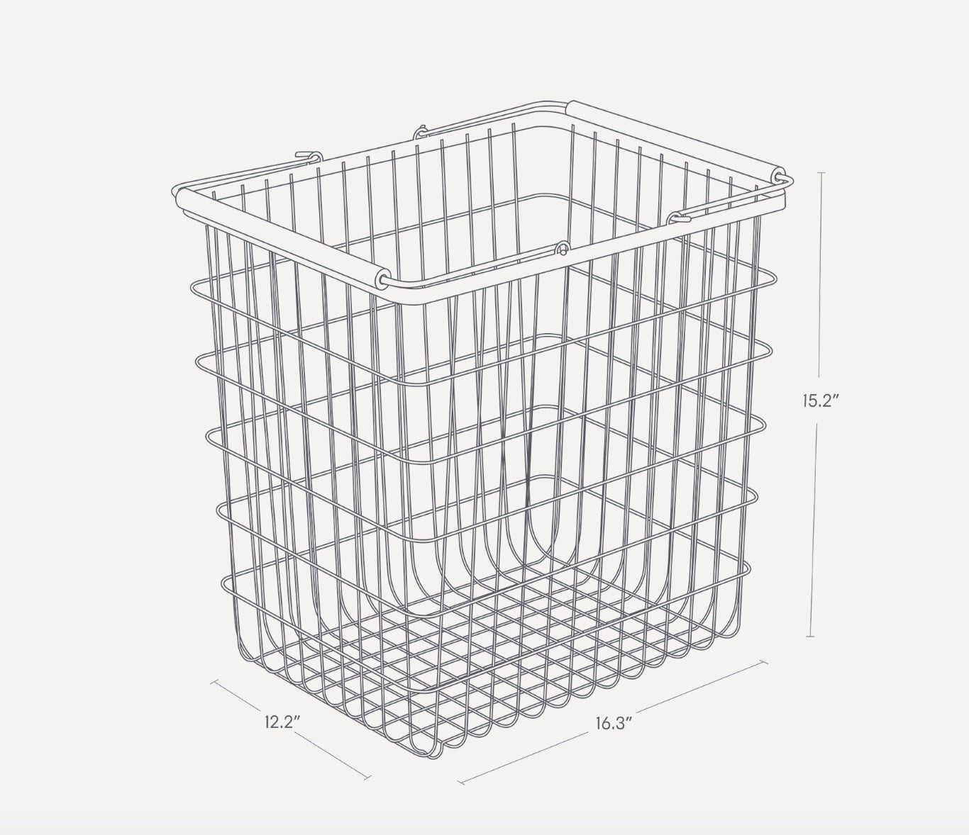 Yamazaki Home · Steel + Wood Wire Basket | socius design in Rochester, MN