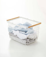 Yamazaki Home · Steel + Wood Wire Basket | socius design in Rochester, MN
