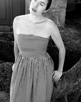 LAUDE the Label · Strapless Tie Back Dress in Gingham | socius design in Rochester, MN