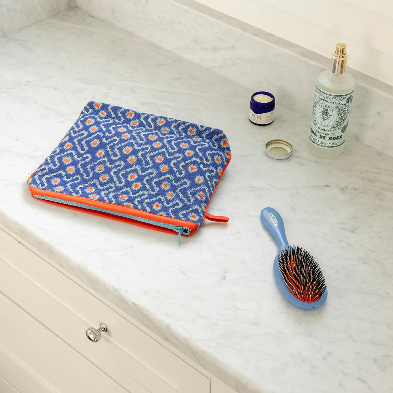 Block Shop · Sundial in Cobalt Travel Pouch · Block Shop Textiles | socius design in Rochester, MN
