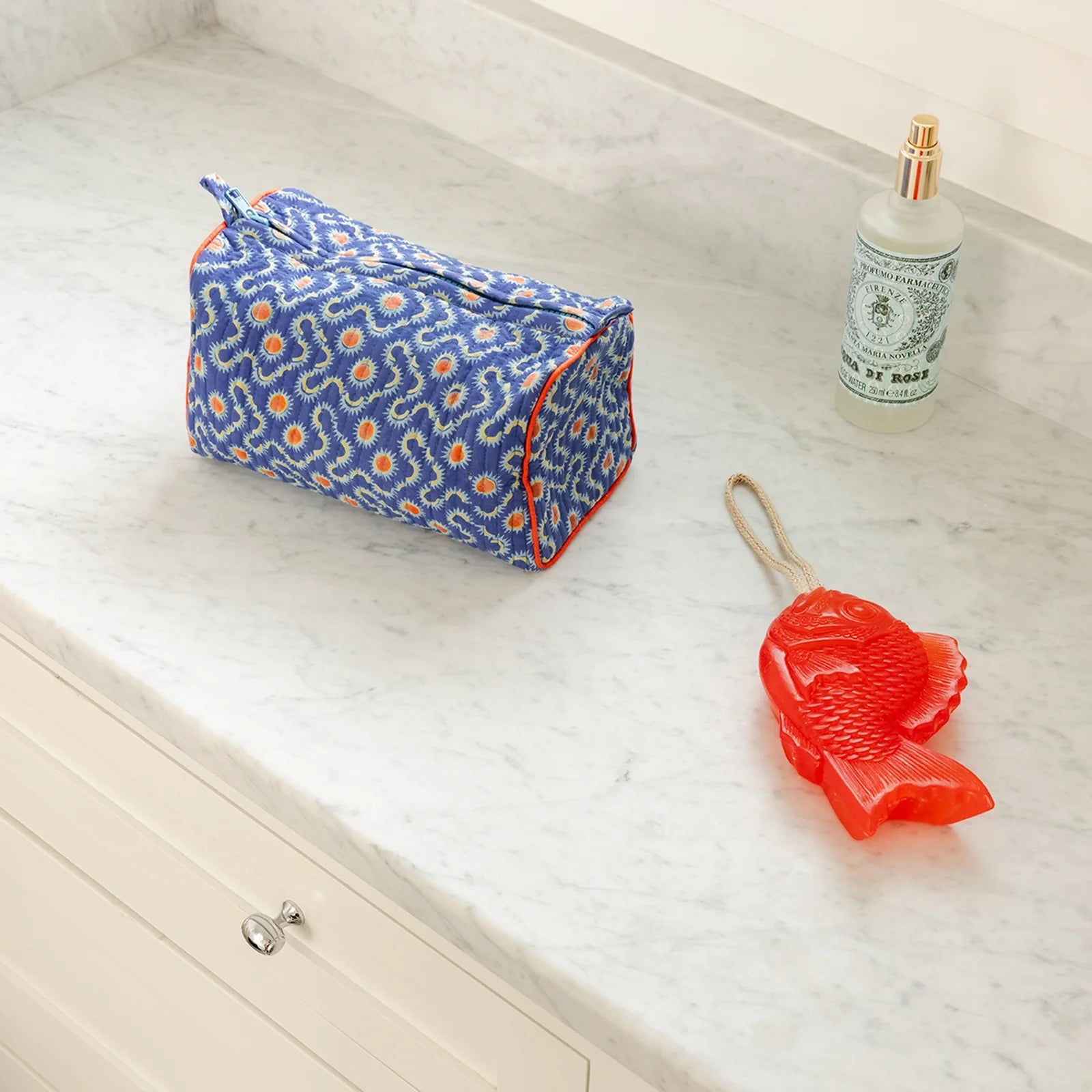 Block Shop · Sundial in Cobalt Travel Pouch · Block Shop Textiles | socius design in Rochester, MN