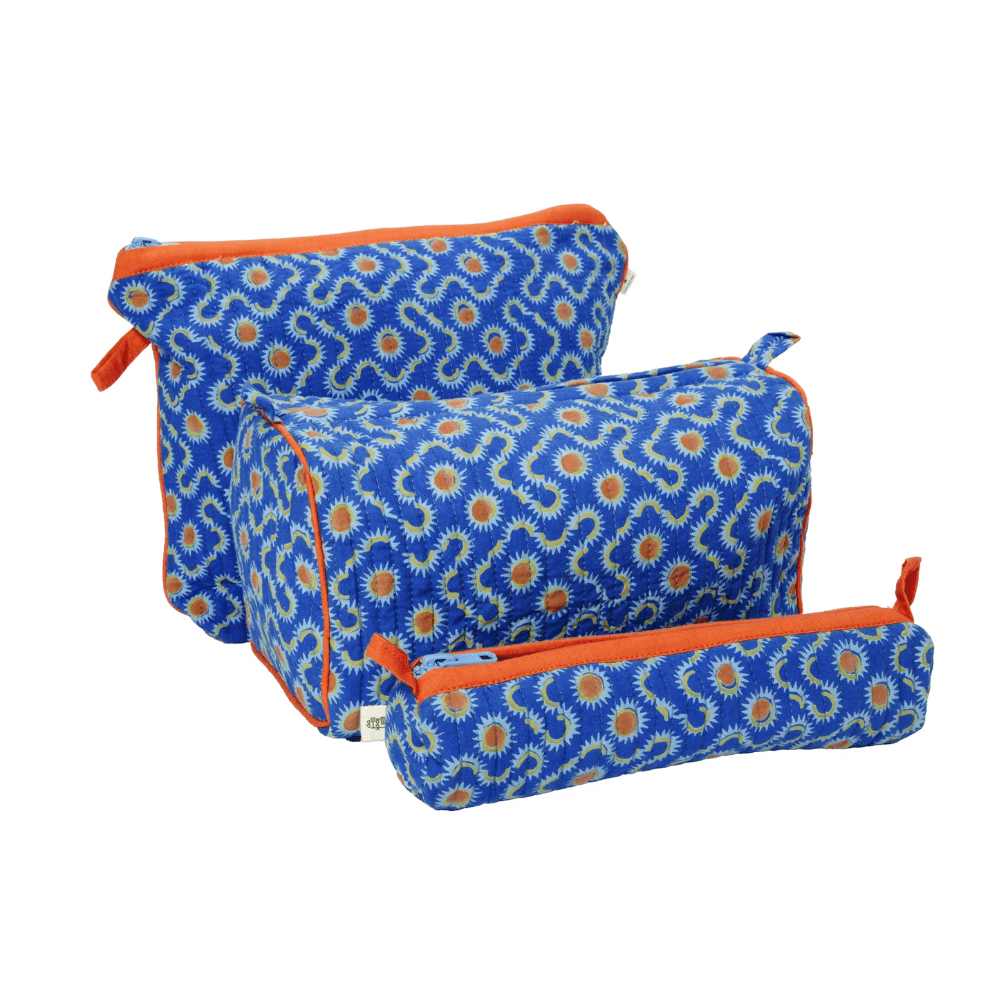 Block Shop · Sundial in Cobalt Travel Pouch · Block Shop Textiles | socius design in Rochester, MN