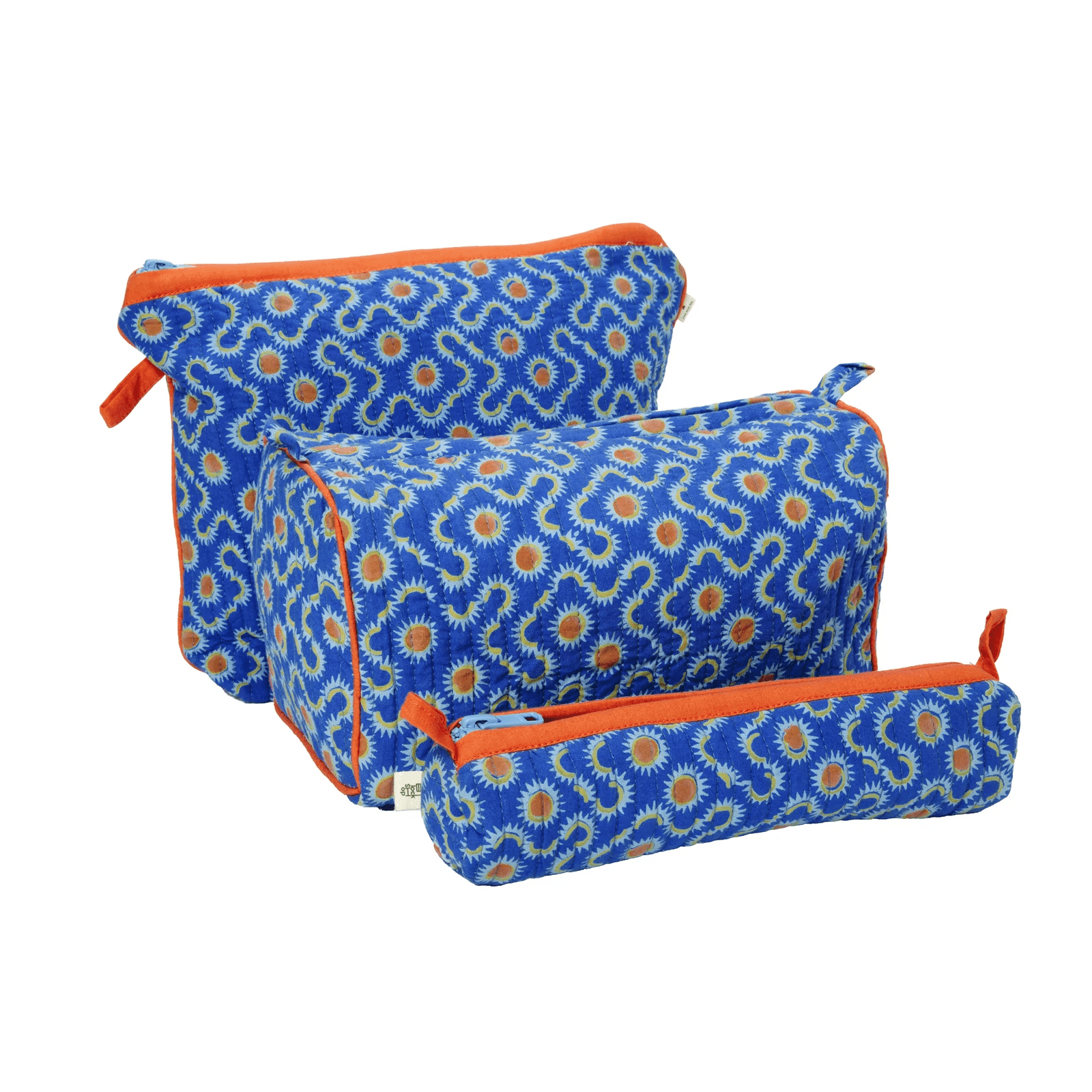 Block Shop · Sundial in Cobalt Travel Pouch · Block Shop Textiles | socius design in Rochester, MN