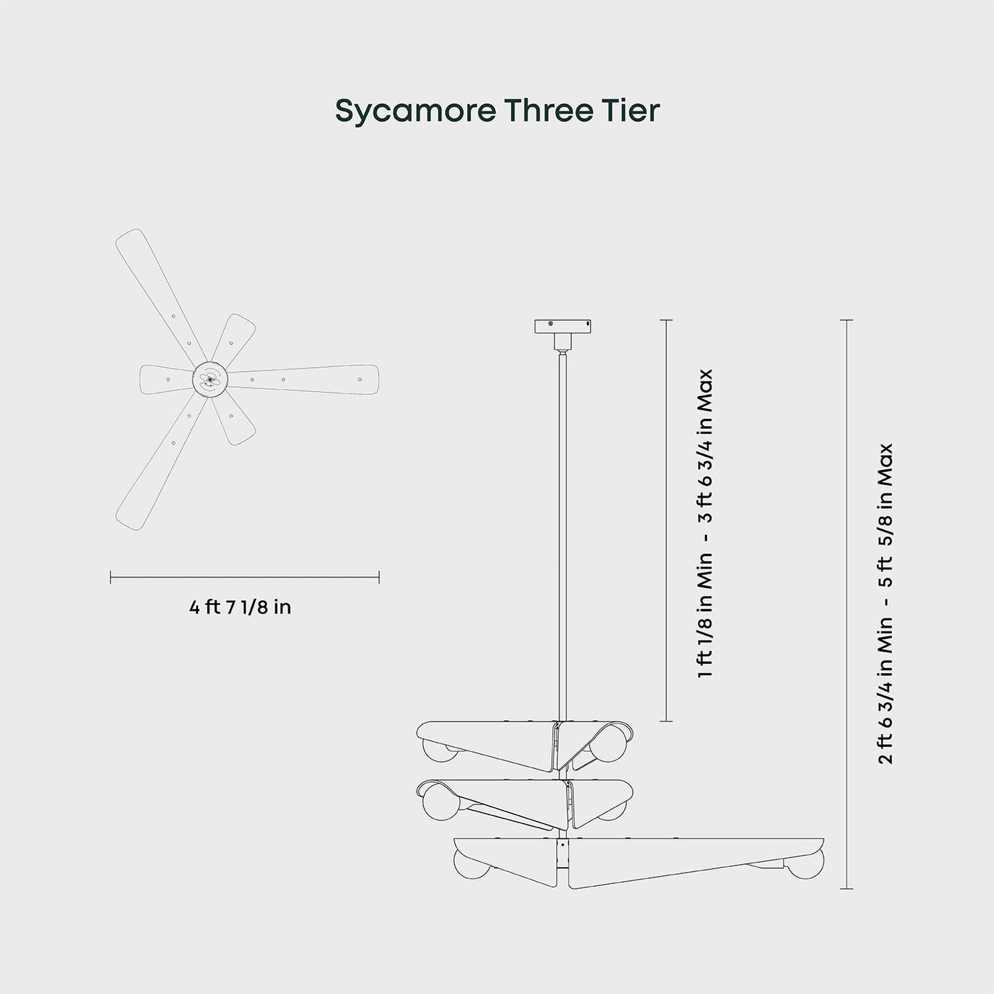 Tala US · Sycamore Chandelier 3 Tiers in Dawn Grey | socius design in Rochester, MN